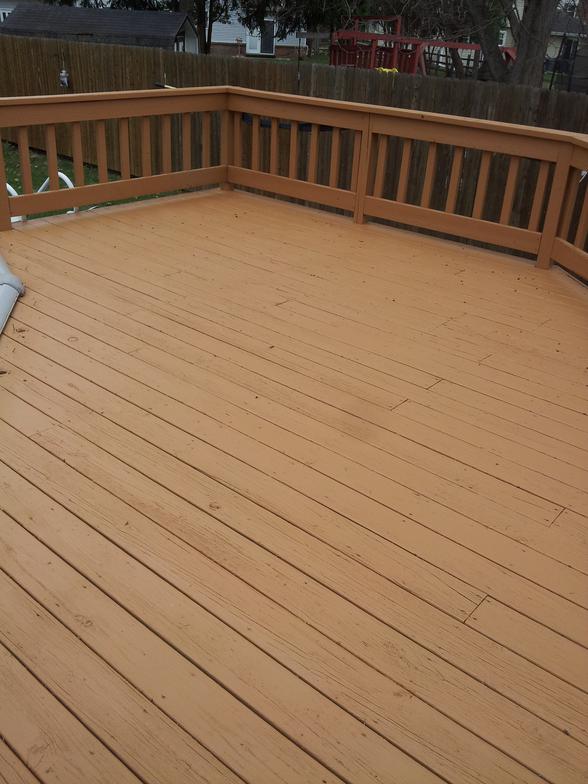 Lees Re Creation Power washing and Painting deck in Toledo Ohio 43615