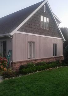 Lees Re Creation Painting Siding woodshake finished stage in Maumee Ohio 43537